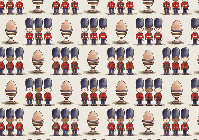 Kings Breakfast, Eggs Kingsmen - Roman Blind - Image 7
